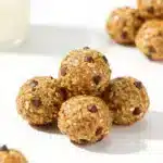 Energy Balls Recipe: Healthy No Bake 3 A plate of homemade energy balls made from nuts and dried fruits