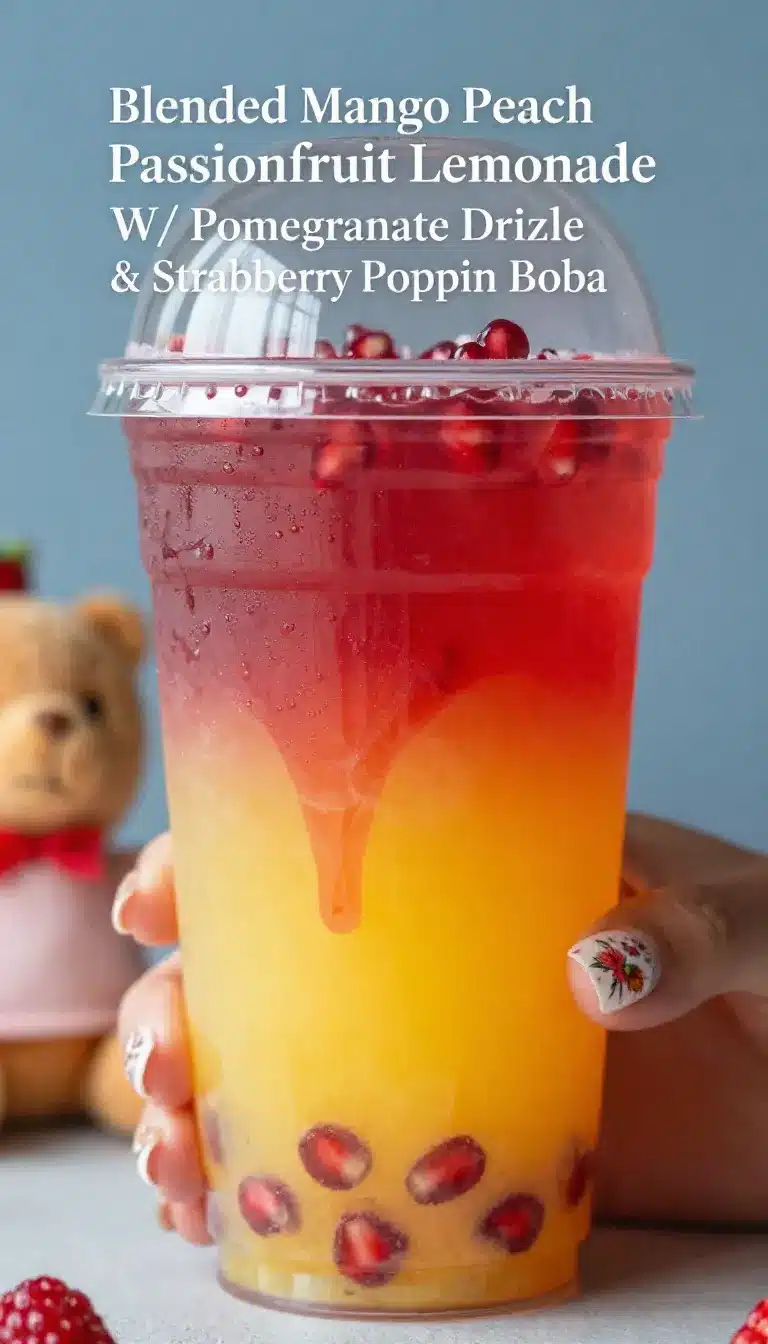 Dutch Boys Smoothie and Electric Berry Lemonade 9 A refreshing Dutch Boys Smoothie served in a glass with a colorful straw next to a vibrant Electric Berry Lemonade.