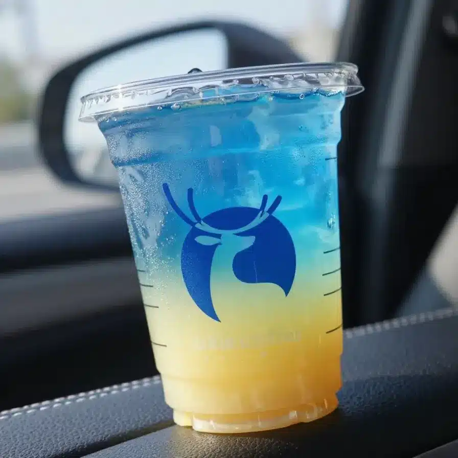 Refreshing Real Coconut Watermelon Passion Fruit Drink