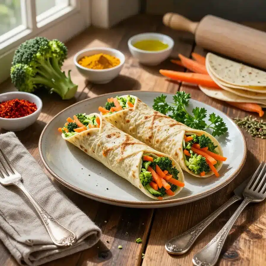 Home 95 Vegan Veggie Pinwheels With Broccoli And Carrots