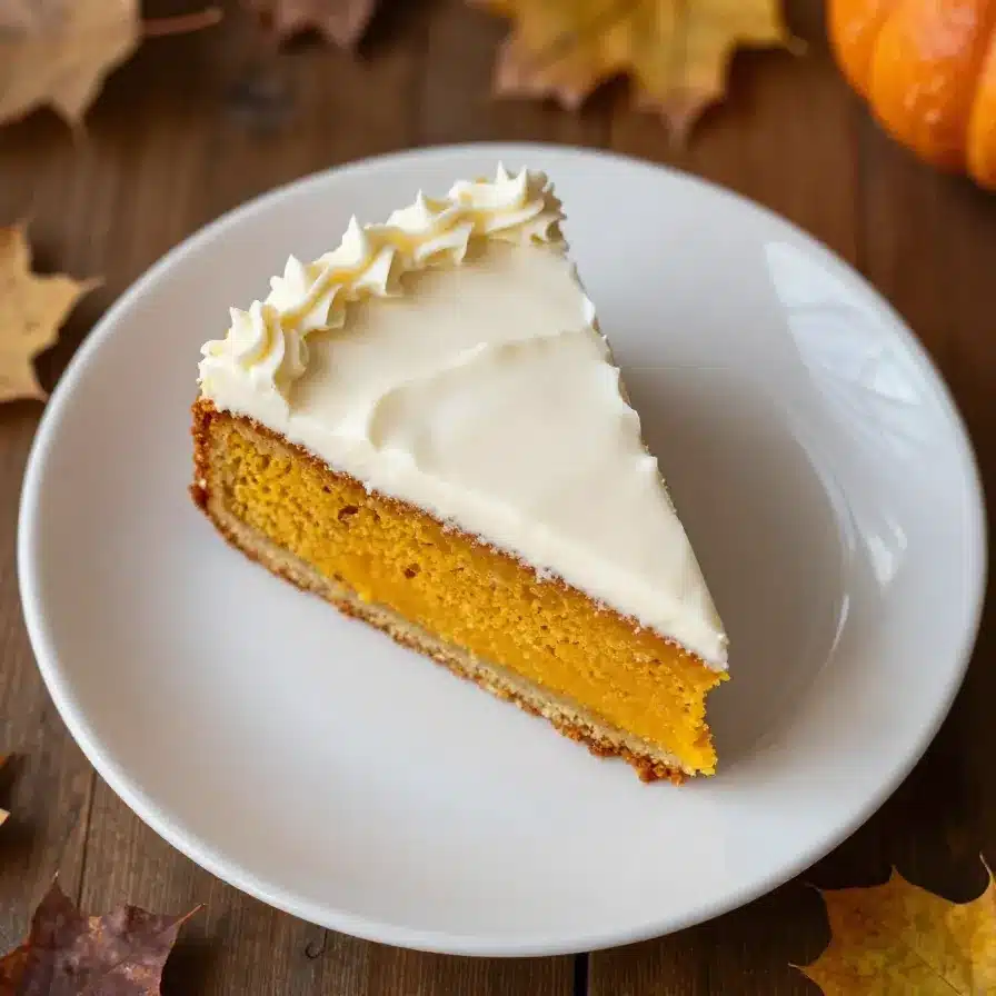 Magic Pumpkin Cake: A Delightful Dessert for Pumpkin Lovers 5 A beautifully decorated Magic Pumpkin Cake topped with whipped cream and pumpkin seeds