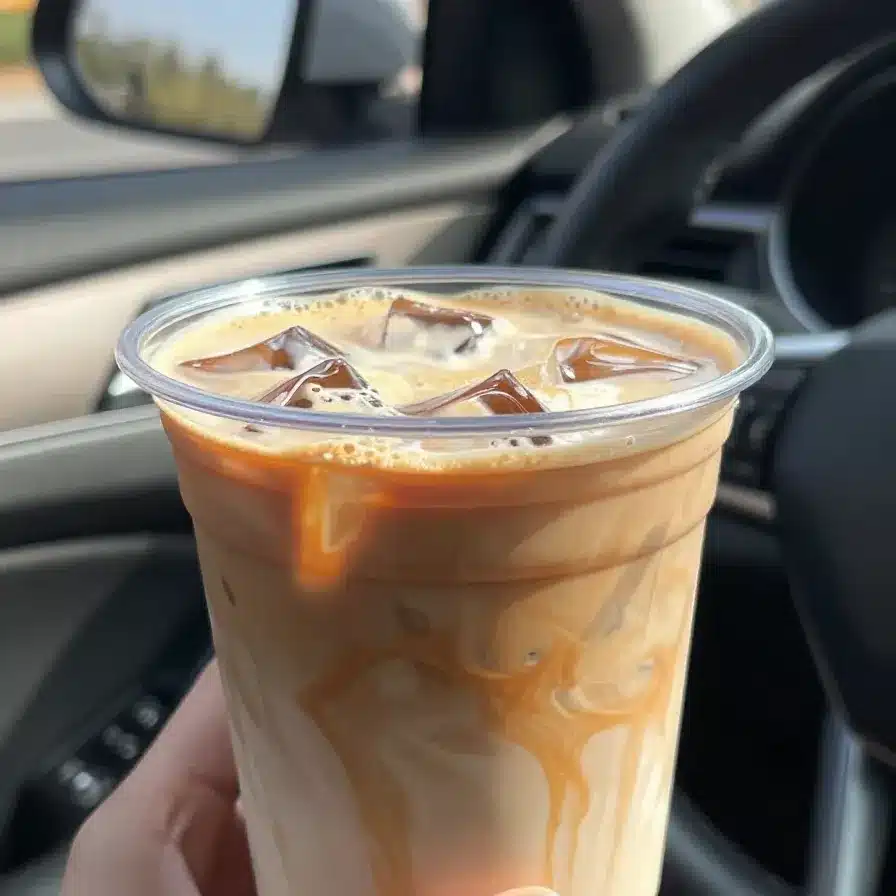 Caramel Pumpkin Chai Latte with Pumpkin Cold Foam