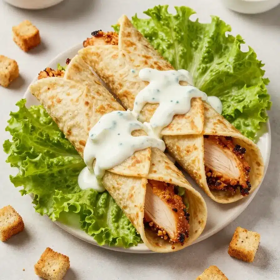 Quick and Flavorful Chicken Caesar Wraps for an Easy Meal
