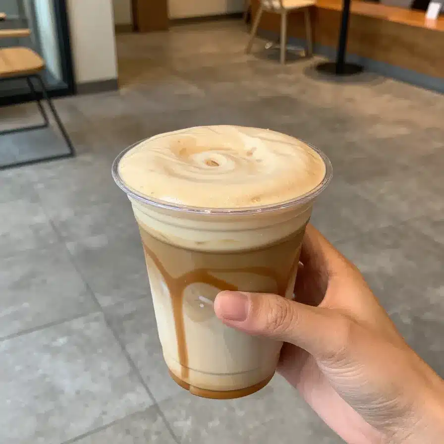 Home 103 Starbucks White Mocha and Caramel Drink