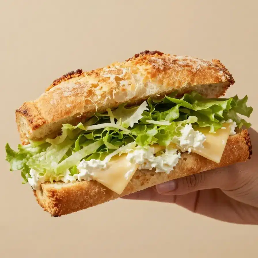 Home 93 Caesar Salad Sandwich Recipe with Crunchy Chicken