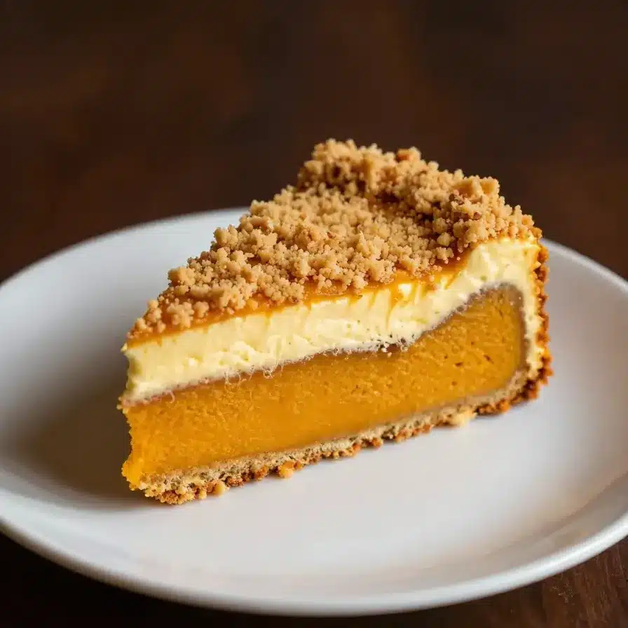 Pumpkin Crunch Cake With Cream Cheese Frosting