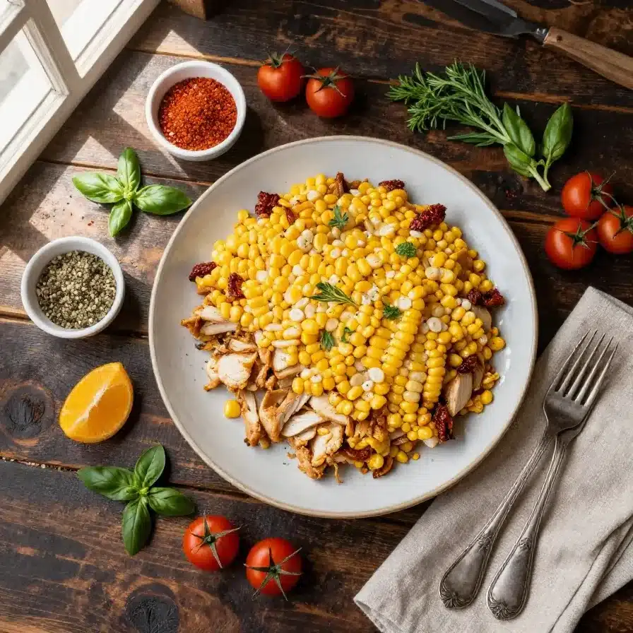 Street Corn Chicken Casserole