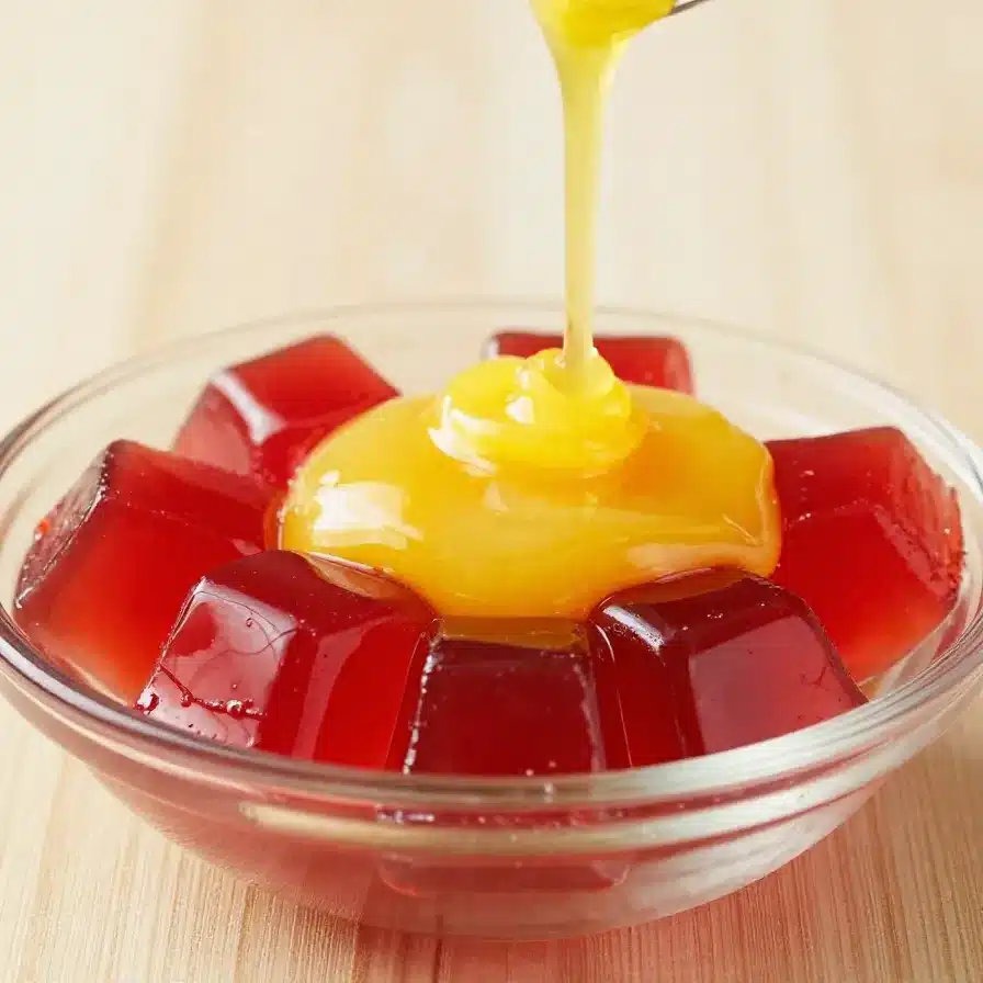 This French Chef is a Genius: Jelly Mold Dessert with Custard