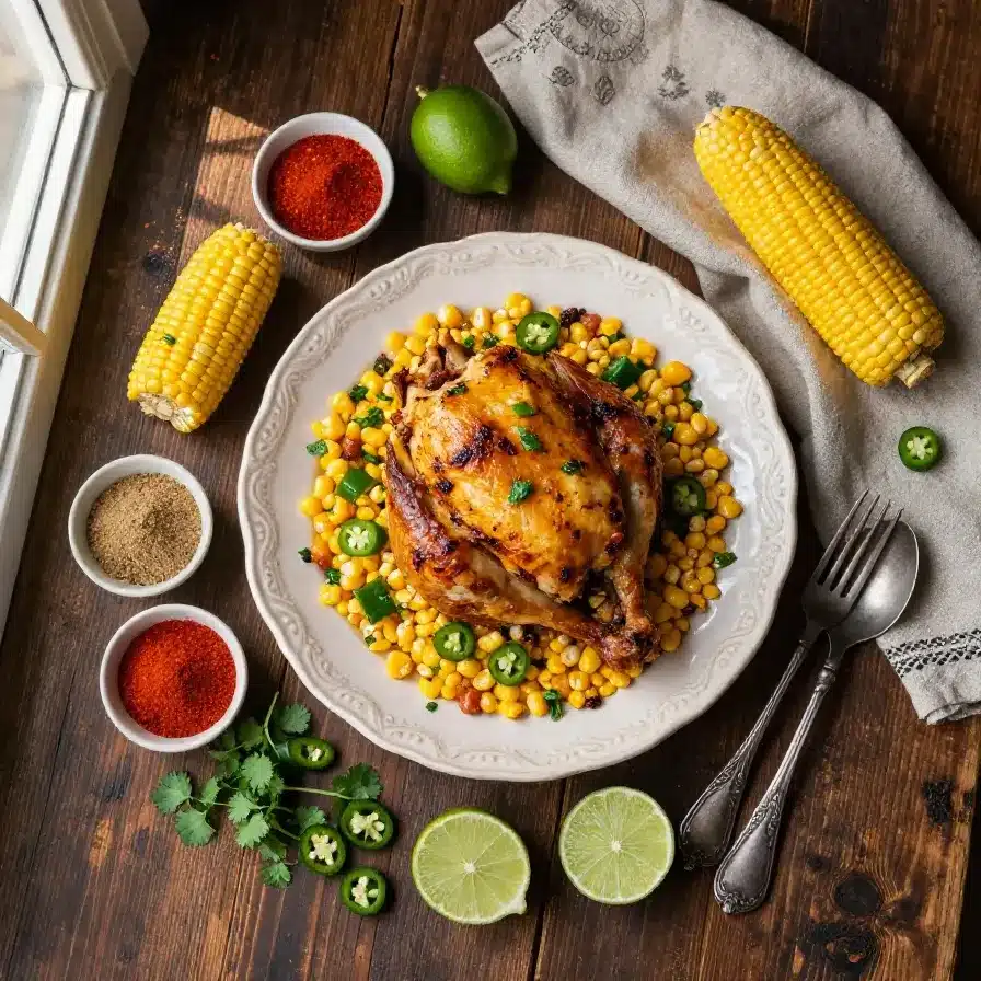 Street Corn Chicken Casserole With Rotisserie Chicken