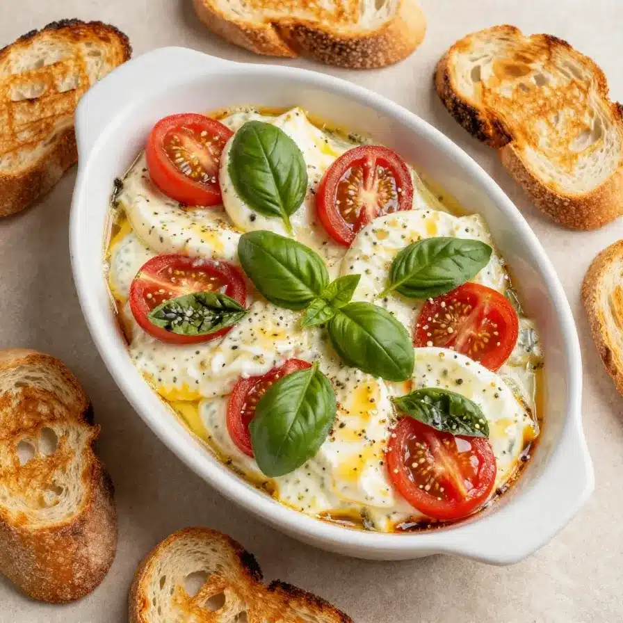 Home 89 Easy Caprese Dip