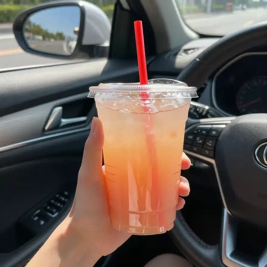 Strawberry Peach Protein Shake from Dunkin