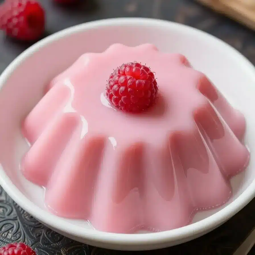 Sugar-Free Keto Jello Whips Recipe 5 A bowl of vibrant sugar-free keto jello whips topped with whipped cream and berries
