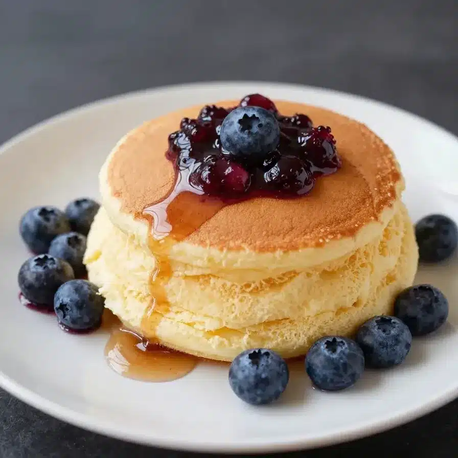 Fluffy Japanese Soufflé Pancakes