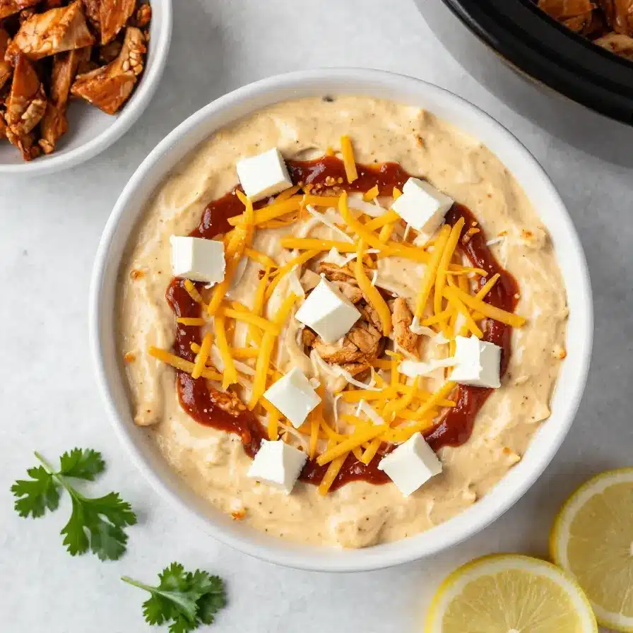 Crockpot Buffalo Chicken Dip