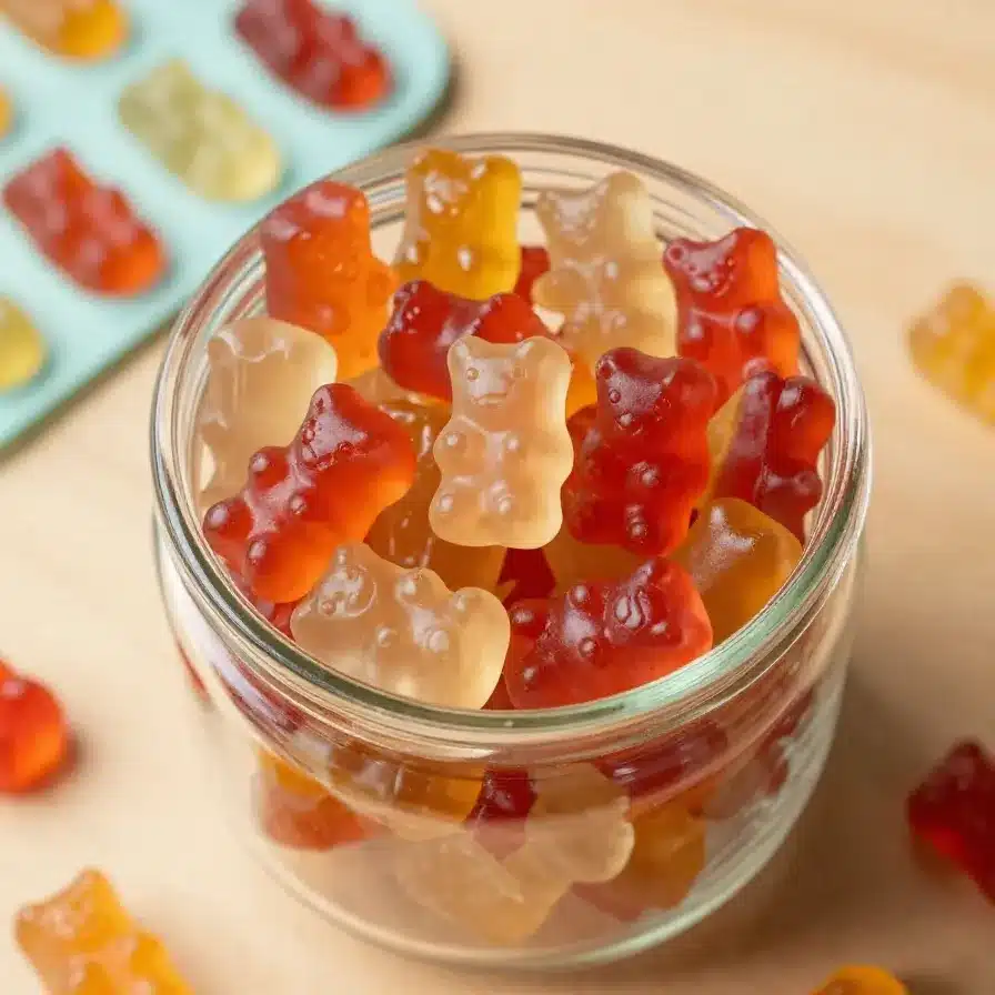Homemade Gummis with Fruit Powder