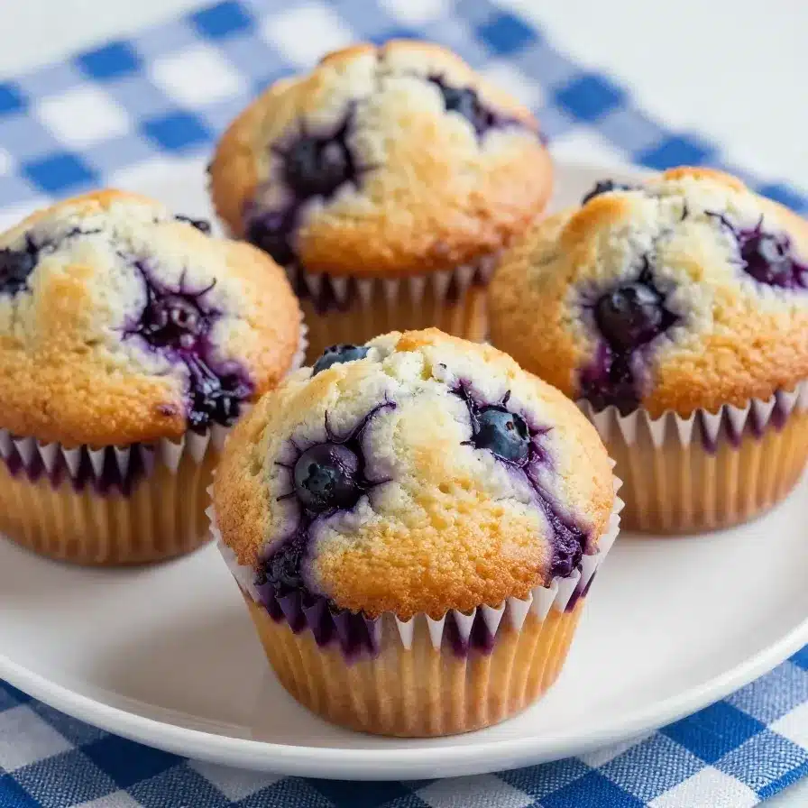 Delicious Homemade Blueberry Muffins
