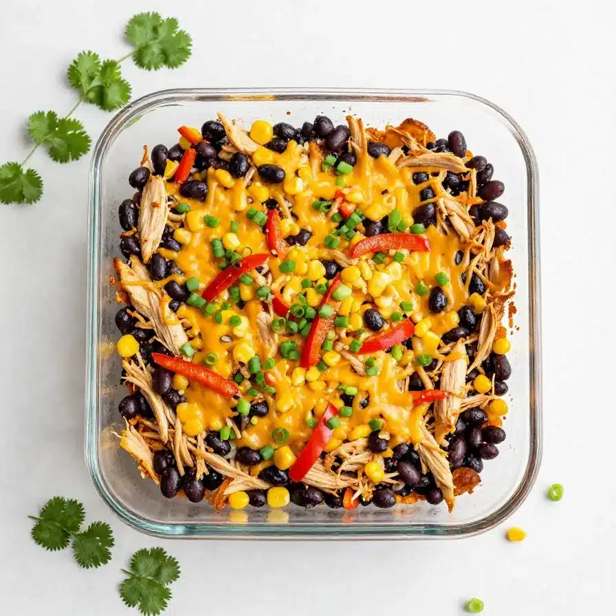 Easy Chicken Burrito Casserole