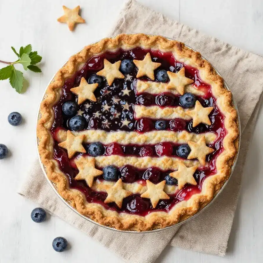 Home 99 Cherry and Blueberry Pie Recipe with Sour Cream