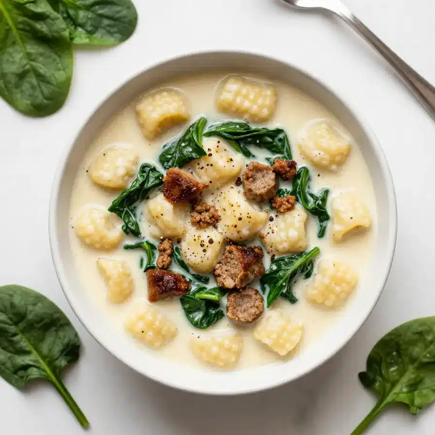 Home 107 Creamy Sausage Gnocchi Soup Recipe