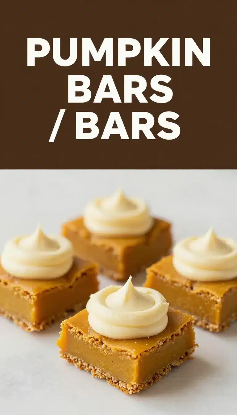 Paula Deen's Pumpkin Bars Recipe 9 Homemade Paula Deen pumpkin bars topped with creamy frosting on a white plate