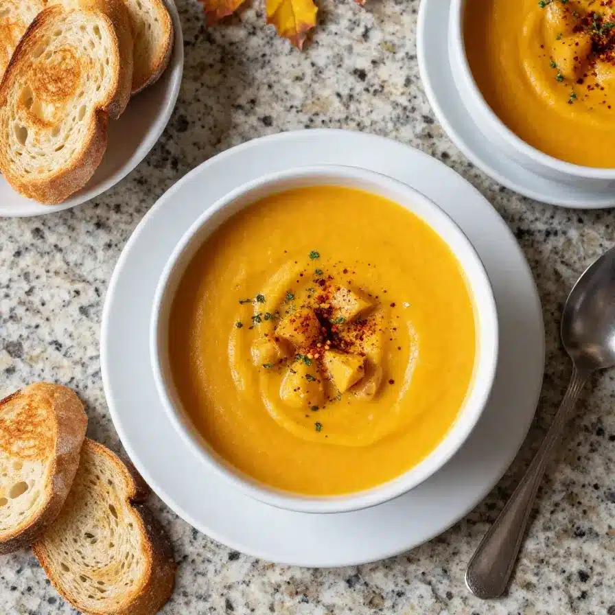 Creamy Marry Me Chicken and gnocchi soup served in a bowl with herbs and Parmesan on top